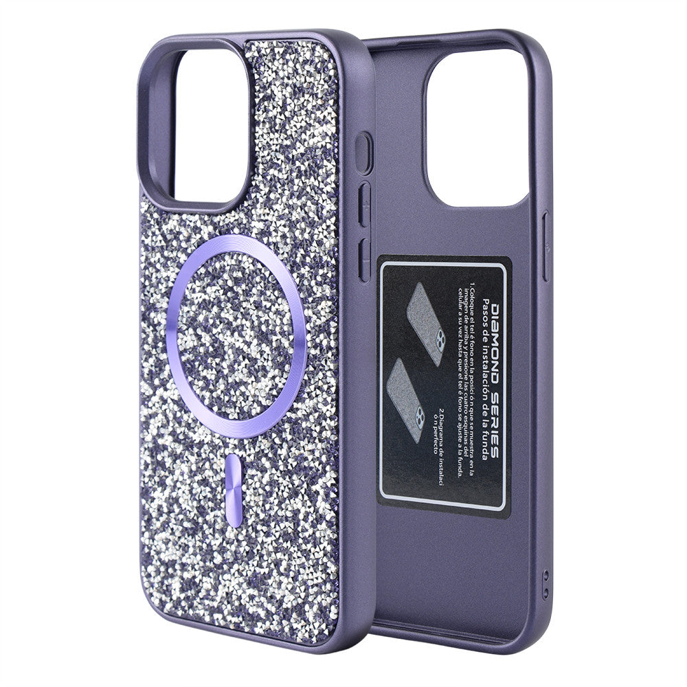 Swarovski Case with MagSafe iPhone 16 Plus — Purple