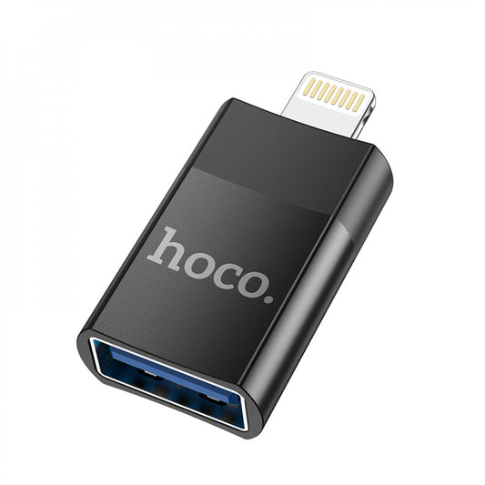 Adapter Lightning To USB 2.0 — Hoco UA17 — Black