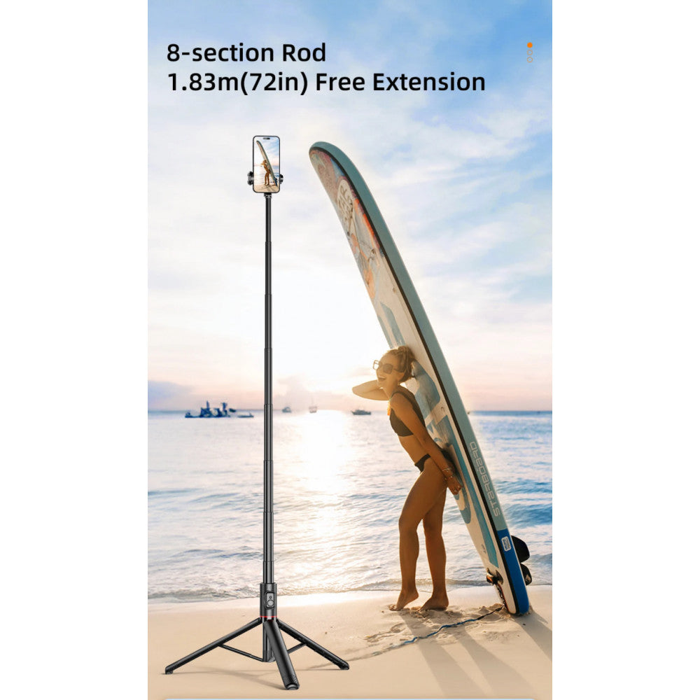 Monopod Tripod C10 | 1.83m | Button Bluetooth  aluminium alloy rod