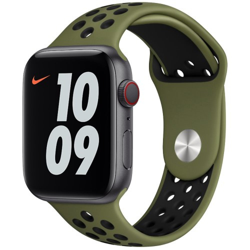 Ремінець Sport Nike Apple Watch 38 mm 40 mm 41 mm — Black & White