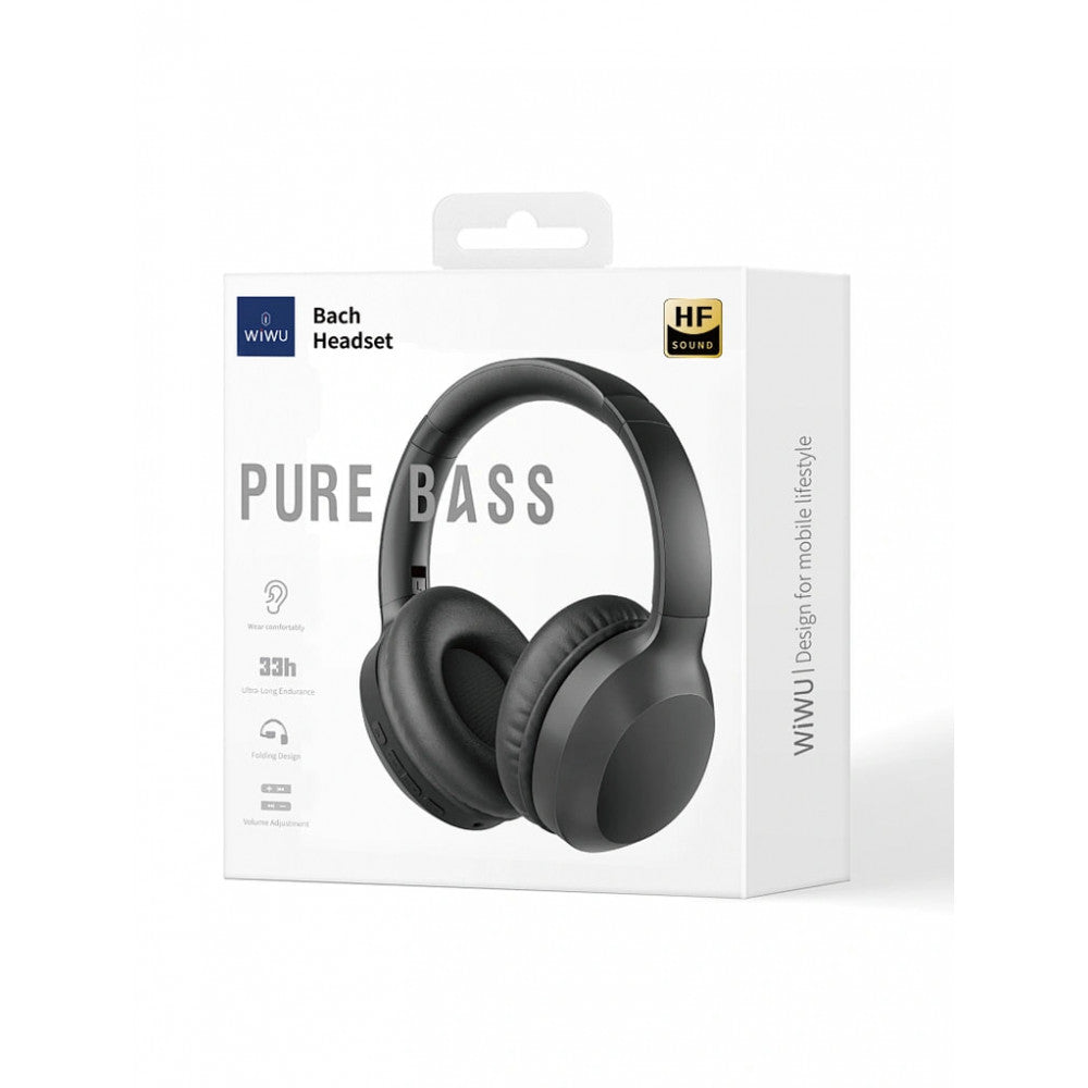 Навушники Bluetooth - WiWU TD-01 Bach - Black