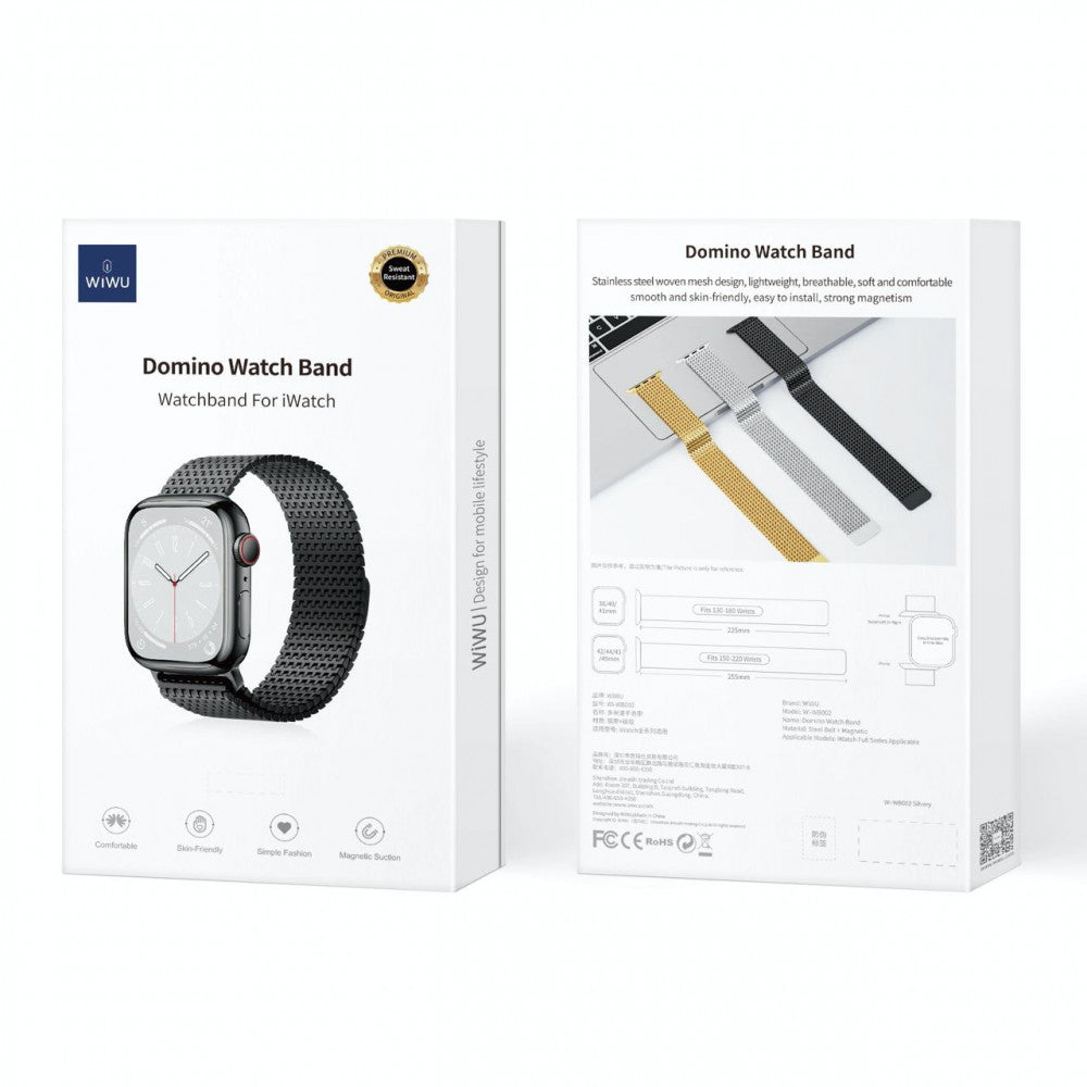 Ремінець Wiwu Wi-WB002  Apple Watch 42 44 45 49 mm — Black