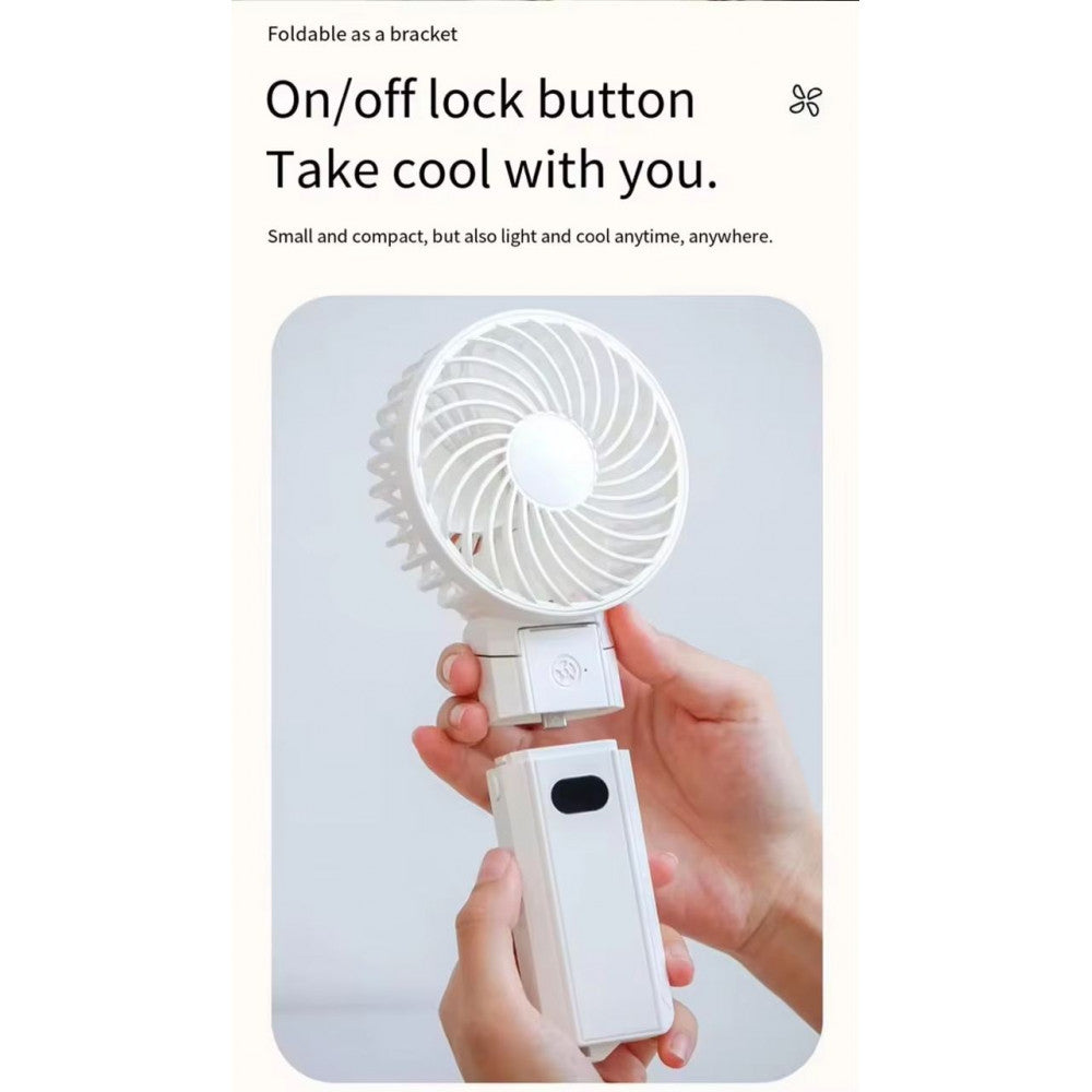 Портативный мини вентилятор RD10 - 4000 mAh — Grey