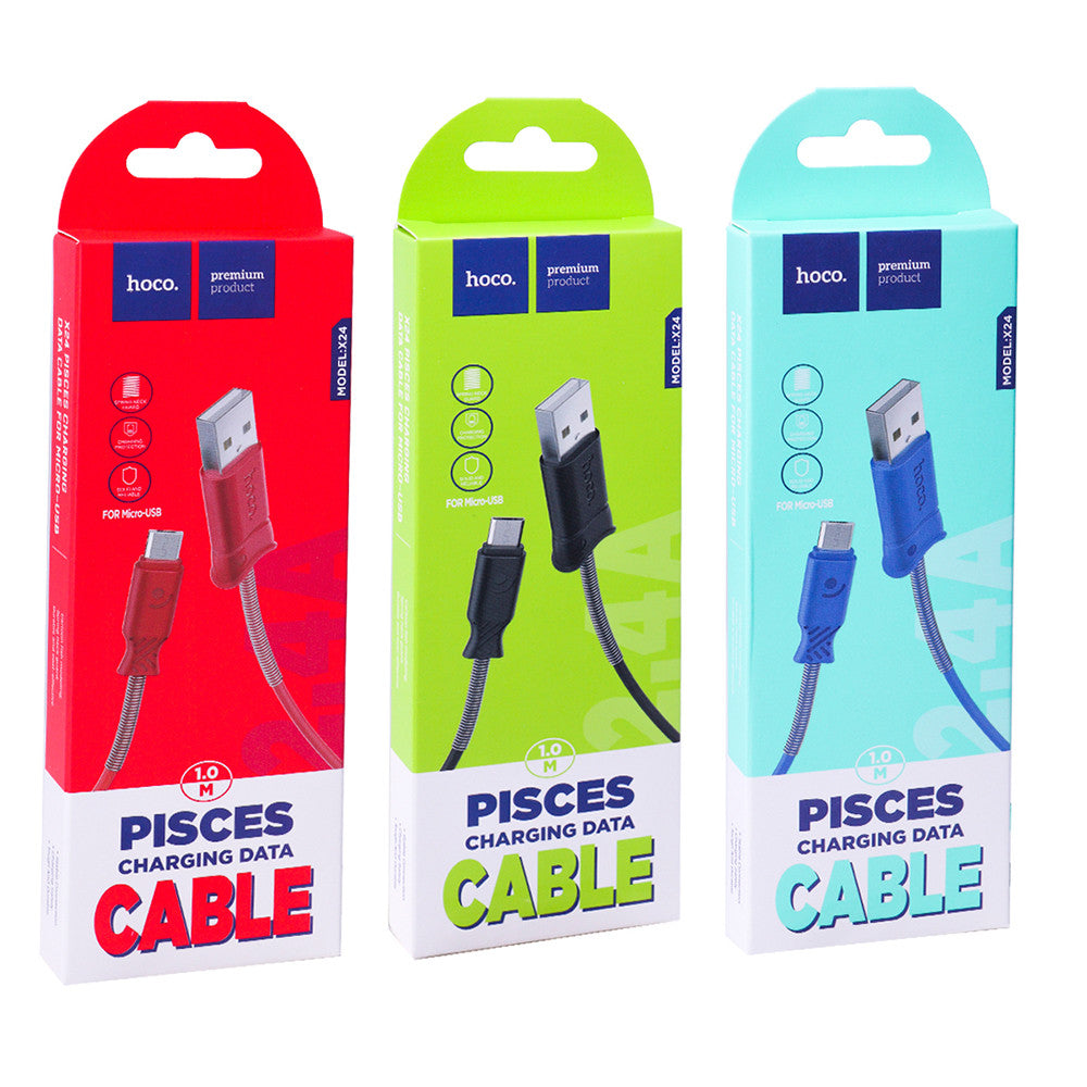 Кабель Micro 2A (1m) Hoco X24 — Black