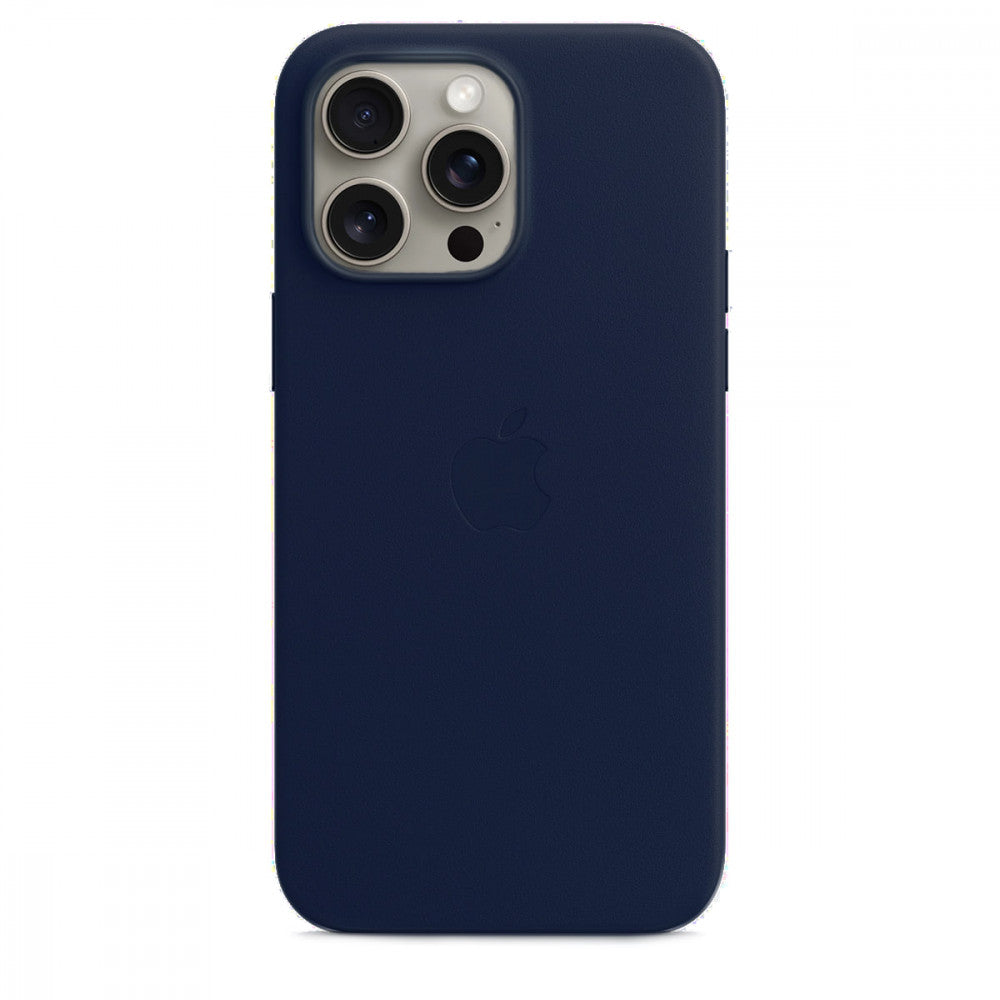 Leather Case With Magsafe iPhone 15 — Pacific Blue