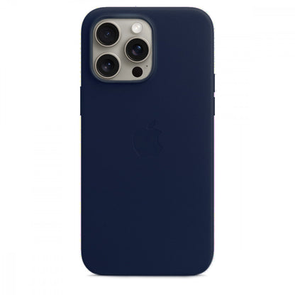 Leather Case With Magsafe iPhone 15 — Pacific Blue