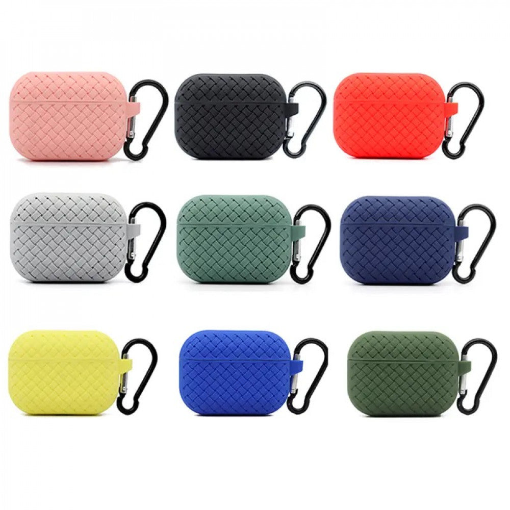 Airpods Case 1/2 — Fabric Pattern — Black