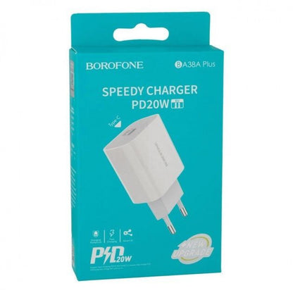 Home Charger | 20W | PD3.0 — Borofone BA38A — White