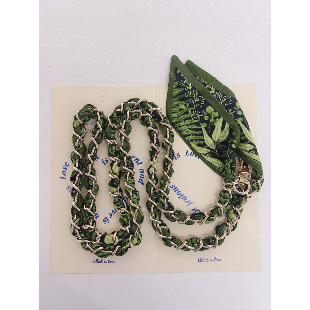 Шнурок на шею «Silk Scarf » — Dark Blue