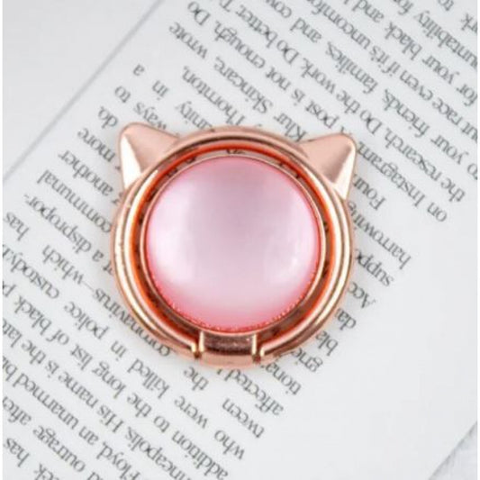 Кольцо держатель « Cat Ear  » — Light Pink & Rose Gold