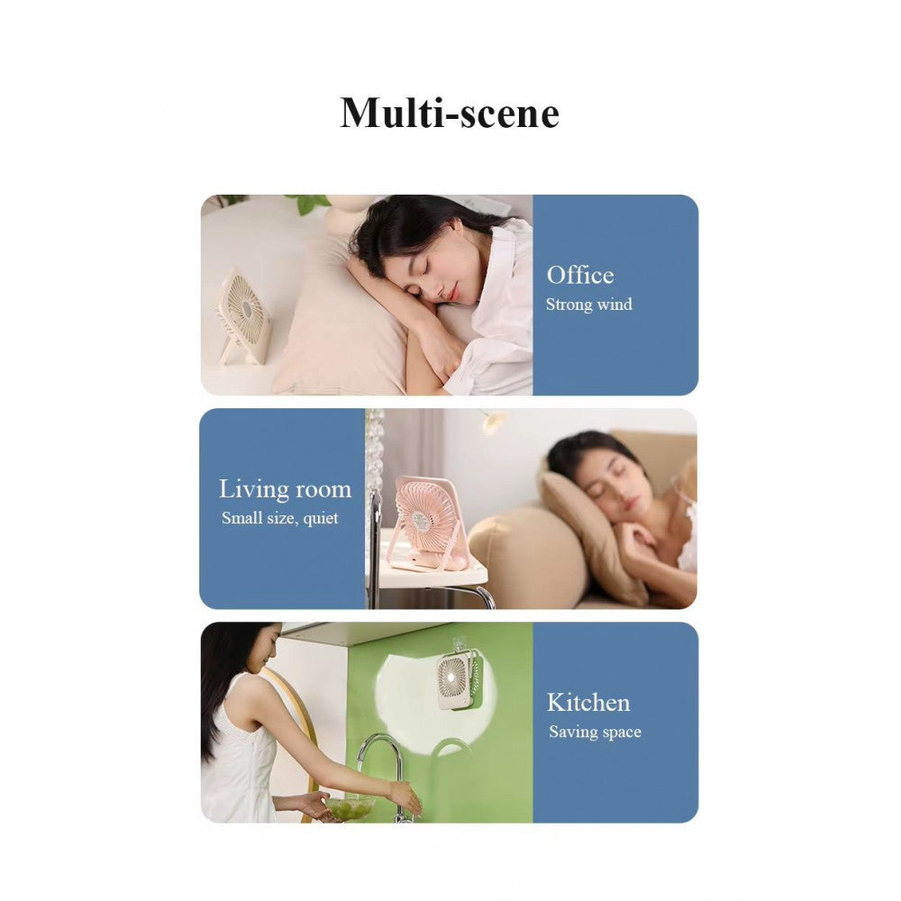 Портативный мини вентилятор L-02 -2000 mAh — Green