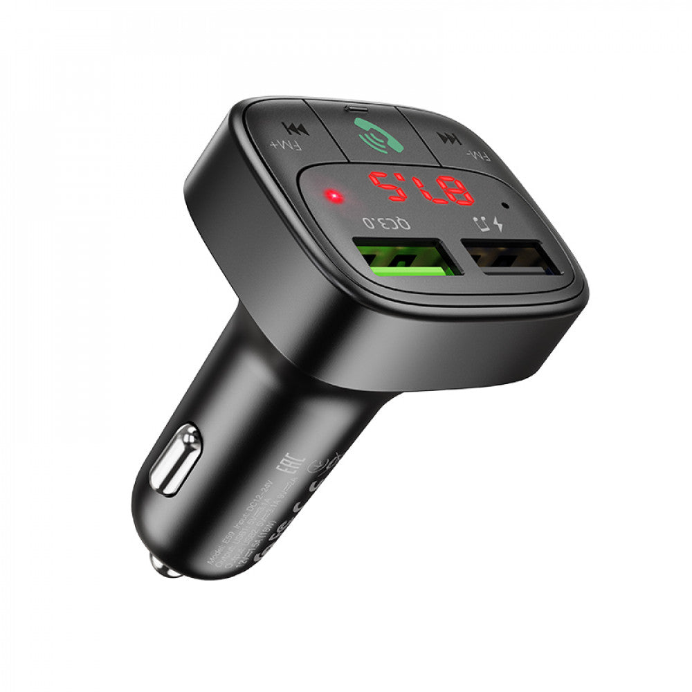 FM Transmitter MP3 | Car Charger | 3.1A | QC3.0 1U - Hoco E59