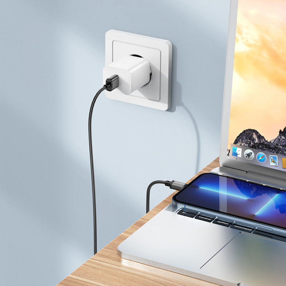 Кабель Lightning 2.4A (1m) Borofone BX87 — Black