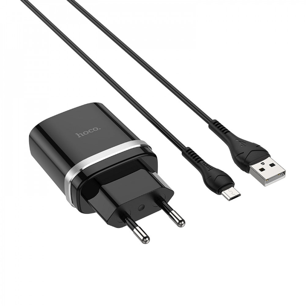 Home Charger | 18W | QC3.0 | Micro Cable (1m)   Hoco C12Q 