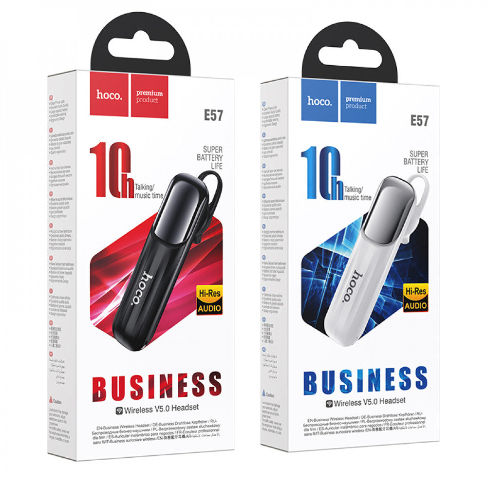 Bluetooth Headset Hoco E57 — Black