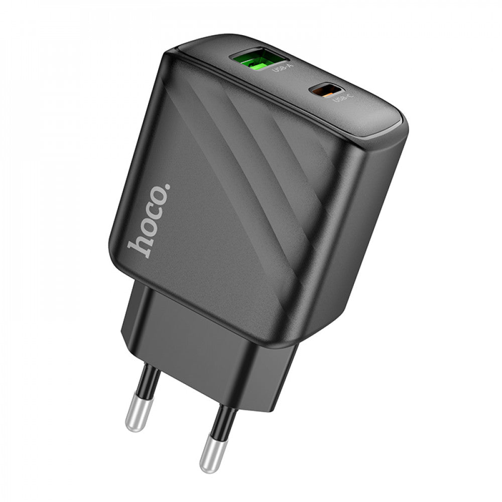 Home Charger | 30W | PD | QC3.0 — Hoco CS23A — Black