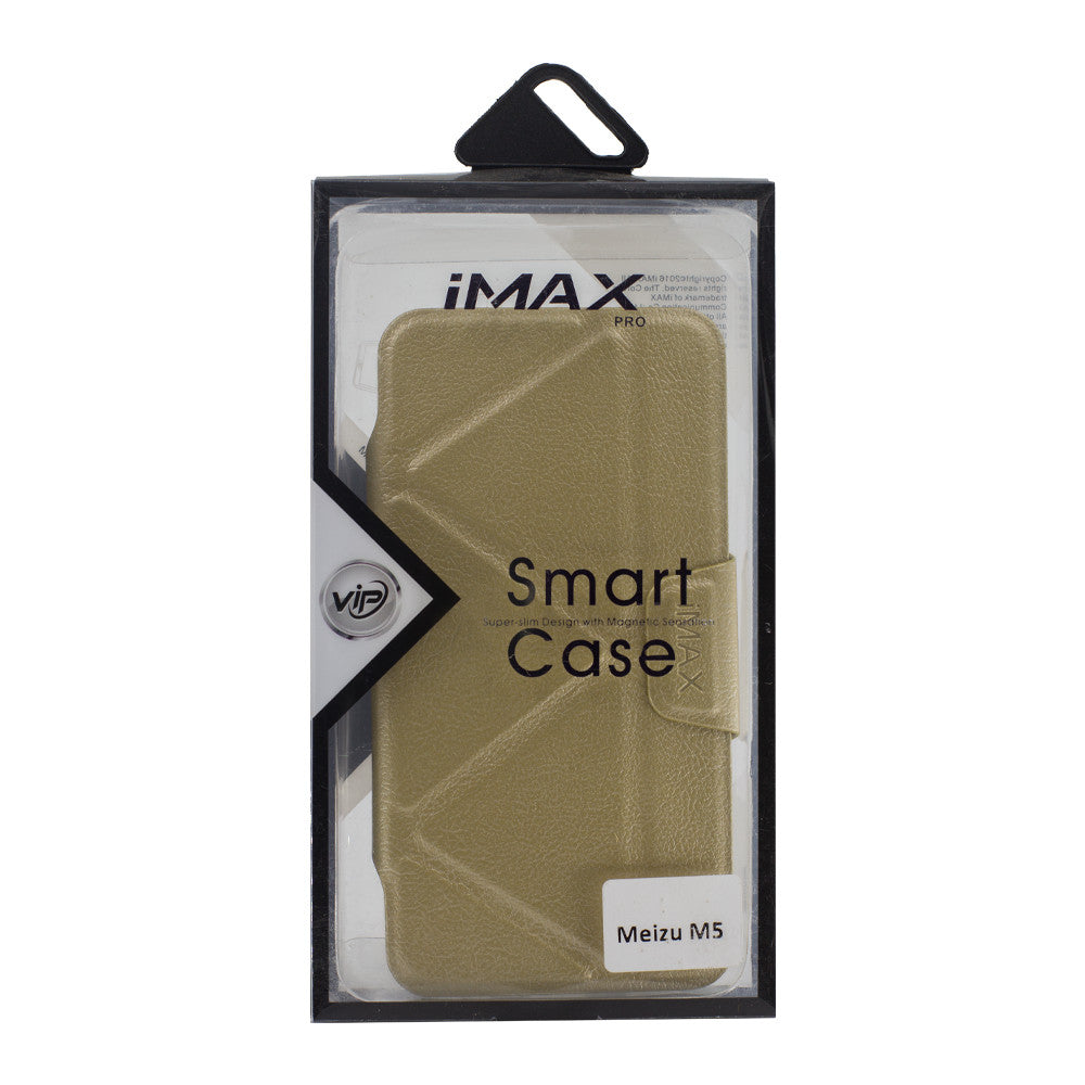 Leather Book Case Xiaomi Redmi Note 5A iMax b — Gold