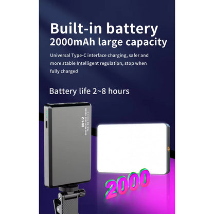 Селфи вспышка M12 7,4W color 2500-9000K CRI95+ Battery 3000mAh