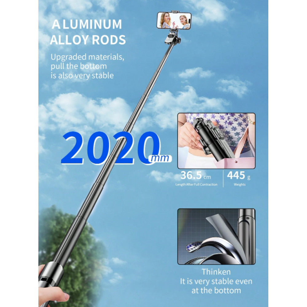 Monopod Tripod | 2.02m | — VM20 | Button Bluetooth | Veron