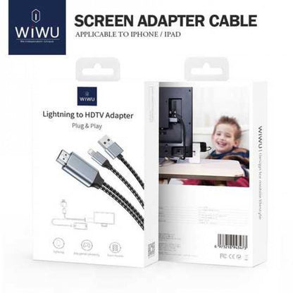 Lightning To Hdmi Cable HDTV (1m) WiWU X7L — Gray