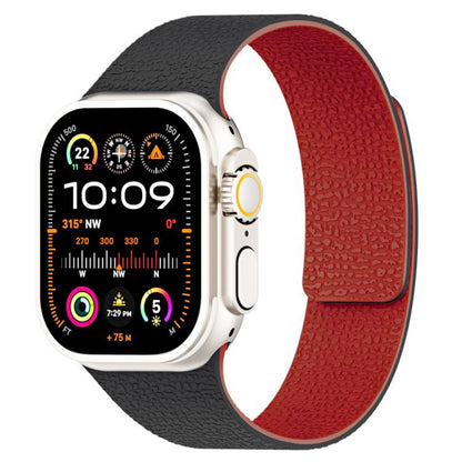 Ремінець Magic Silicon — Apple Watch 42 mm | 44 mm | 45 mm | 49 mm — Black&Red