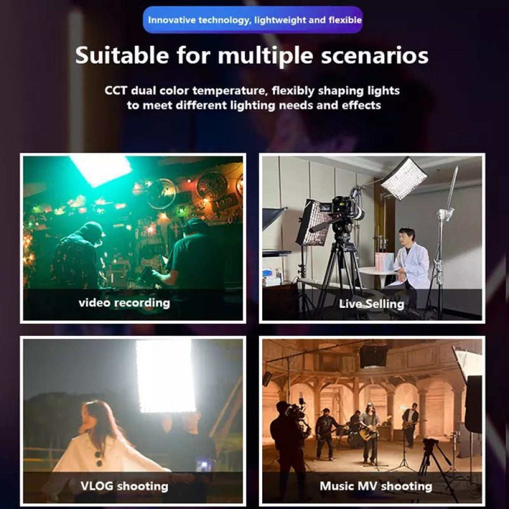 Гибкий светодиодный видеосвет ZSYB JB-150X 150W с двумя цветами 3200K-5600K.