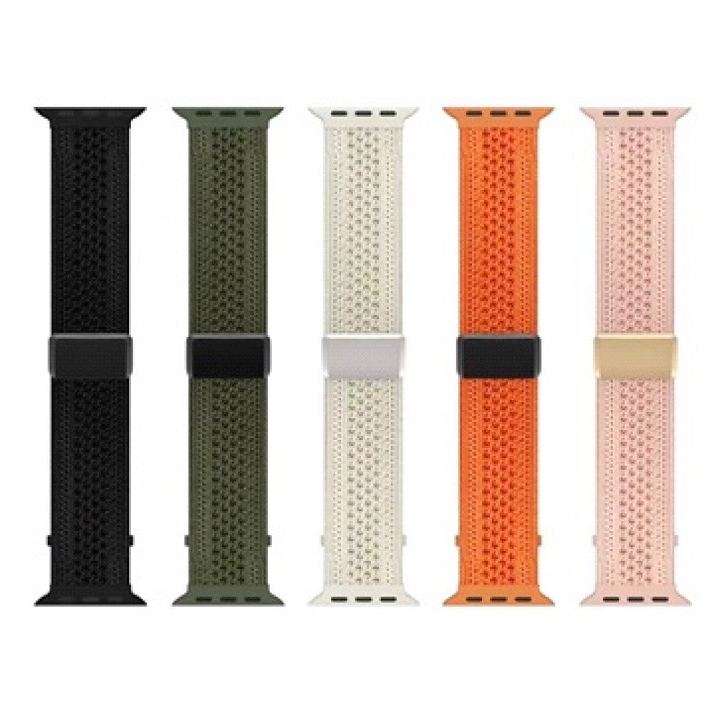 Ремінець Weaving Band Magnetic Apple Watch 42 mm 44 mm 45 mm 49 mm — Black