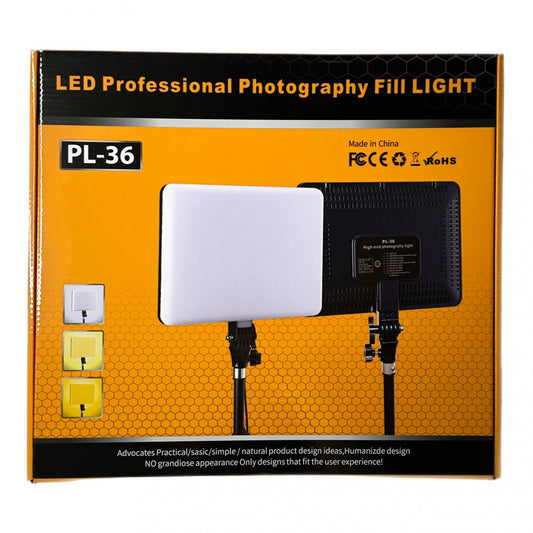 Лампа відеосвітло LED PL-36 36x25 cm 448 Lights 2700K-6500K Remote Adapter Inside