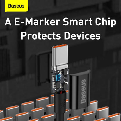 Кабель USB C to C 100W PD (2m) Baseus (CATYS) — CATYS-C01 Black