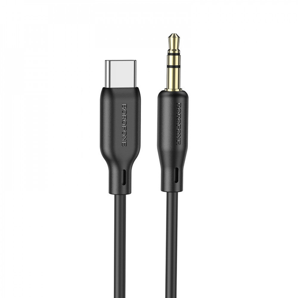 Кабель Aux to USB C (1m) — Borofone BL18 — Black