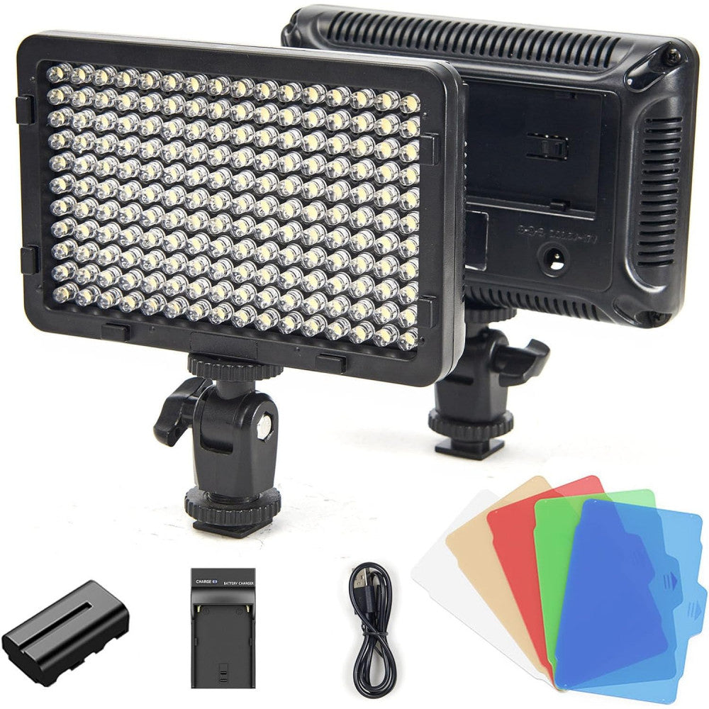 Лампа видеосвет LED PT-176S 11W LED175 color 3200-5600K + Battery + charger