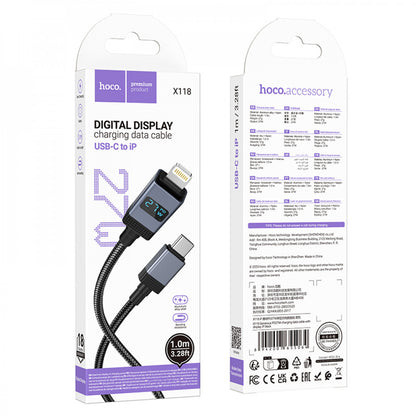Кабель USB C to Lightning 27W PD (1m) — Hoco X118