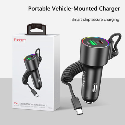 Car Charger 83W 1U 1C Earldom ES-CC44