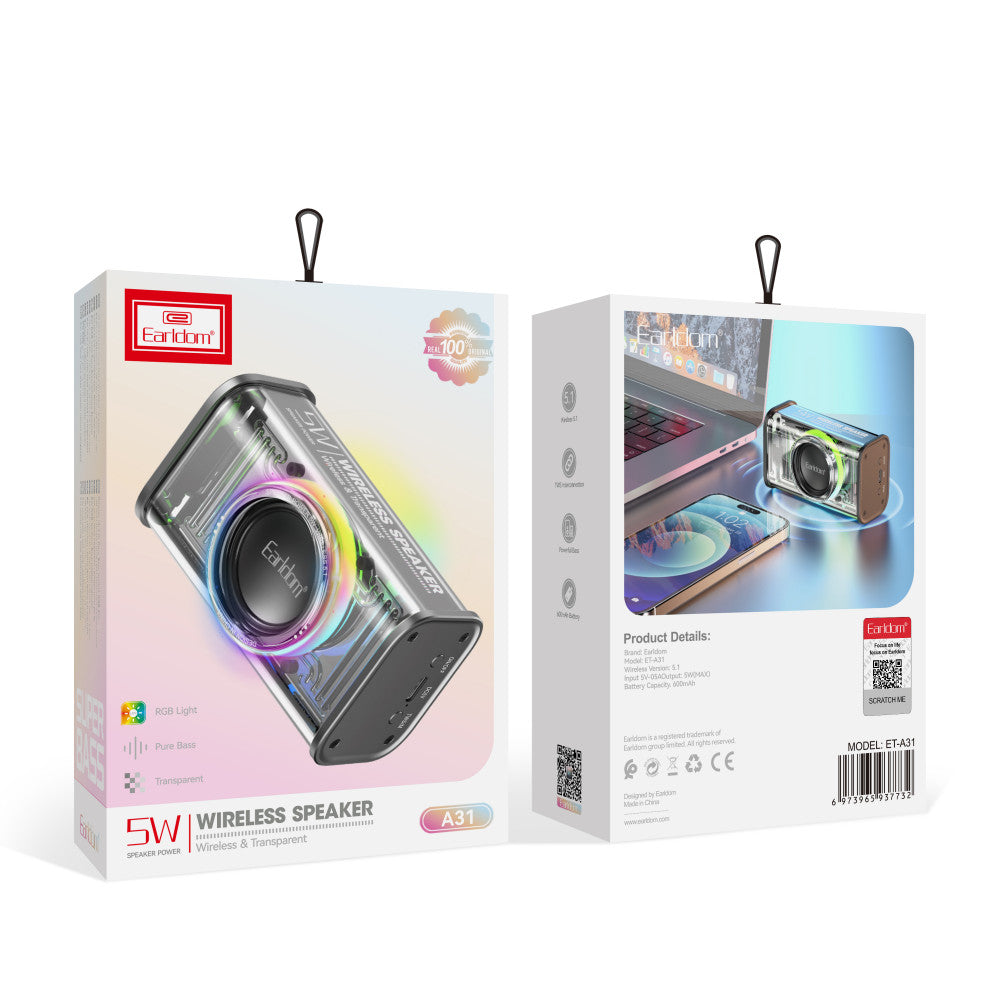 Портативна колонка Earldom ET-A31  — White
