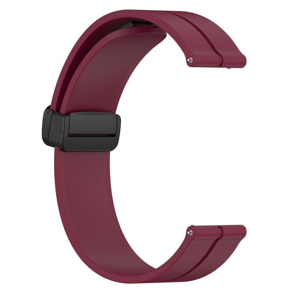 Ремінець Silicone Magic Lock Універсальний 22 mm — Red wine