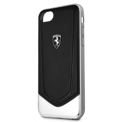 Ferrari Heritage Aluminium V Stripe Hard Case iPhone 7 ; 8 Black