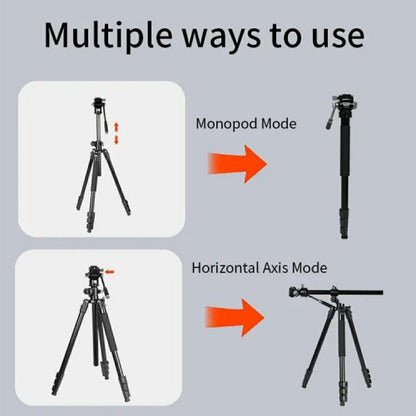 Monopod Tripod (1.85m) — Jmary KS355+HG60