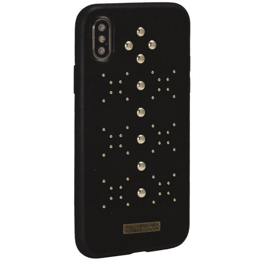 Накладка Чехлы Polo Aisha Leather Case  iPhone X ; XS — Black