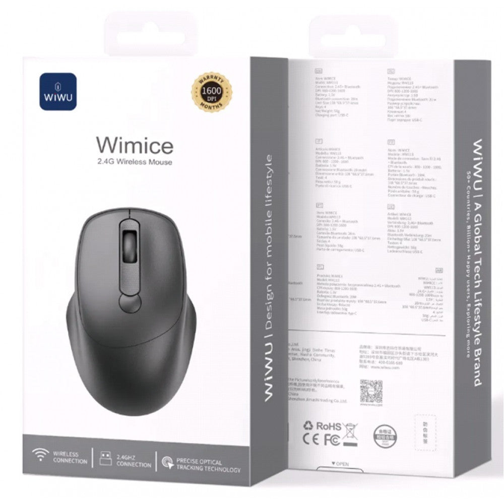 Бездротова миша — WiWU WM113 — Black