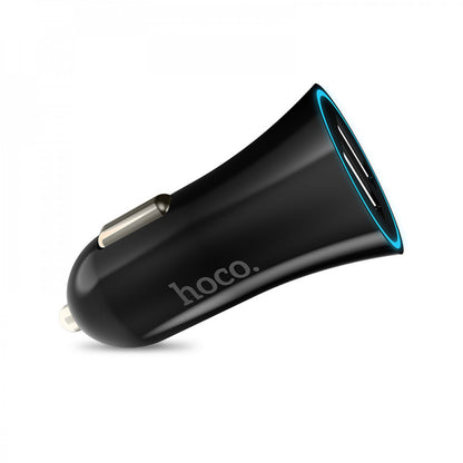 Car Charger 2.4A 2U Hoco UC204 - Black