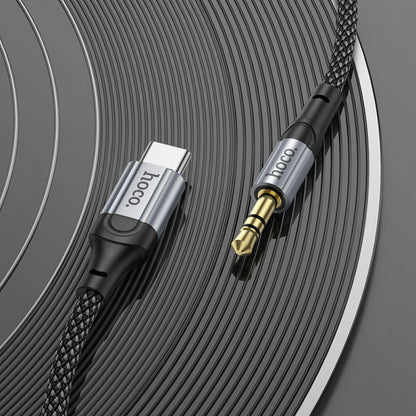 Cable Aux to USB C (1m) - Hoco UPA26 - Black