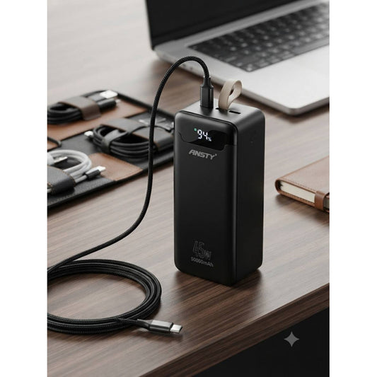 Power Bank 50000 mAh | 45W — Ansty AP-083  — Black