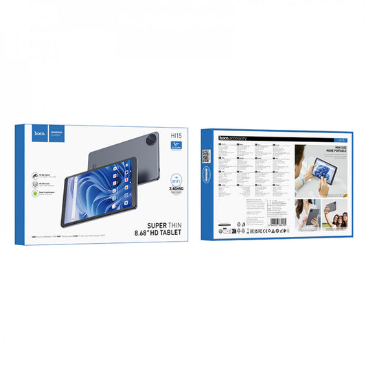 Планшет 8.68" HD, 4/64GB, Android 15, Wi-Fi, Dual Camera 5.0/13.0MP,  Hoco HI15