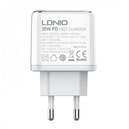 Home Charger 35W 2C Ldnio A2528C White