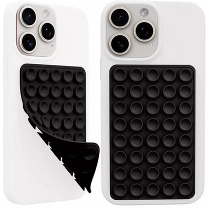 Тримач-присоска для телефону Double Side Silicone — Brown 5*8