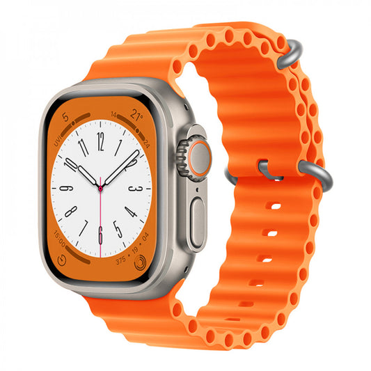 Ремінець Ocean Band Design Apple Watch 42 mm 44 mm 45 mm 49 mm — Orange