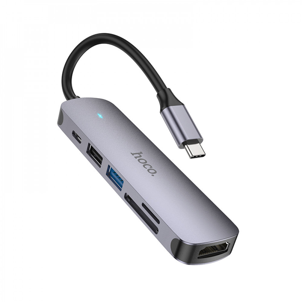 HUB USB C To HDTV ; PD ; 3USB — Hoco HB28