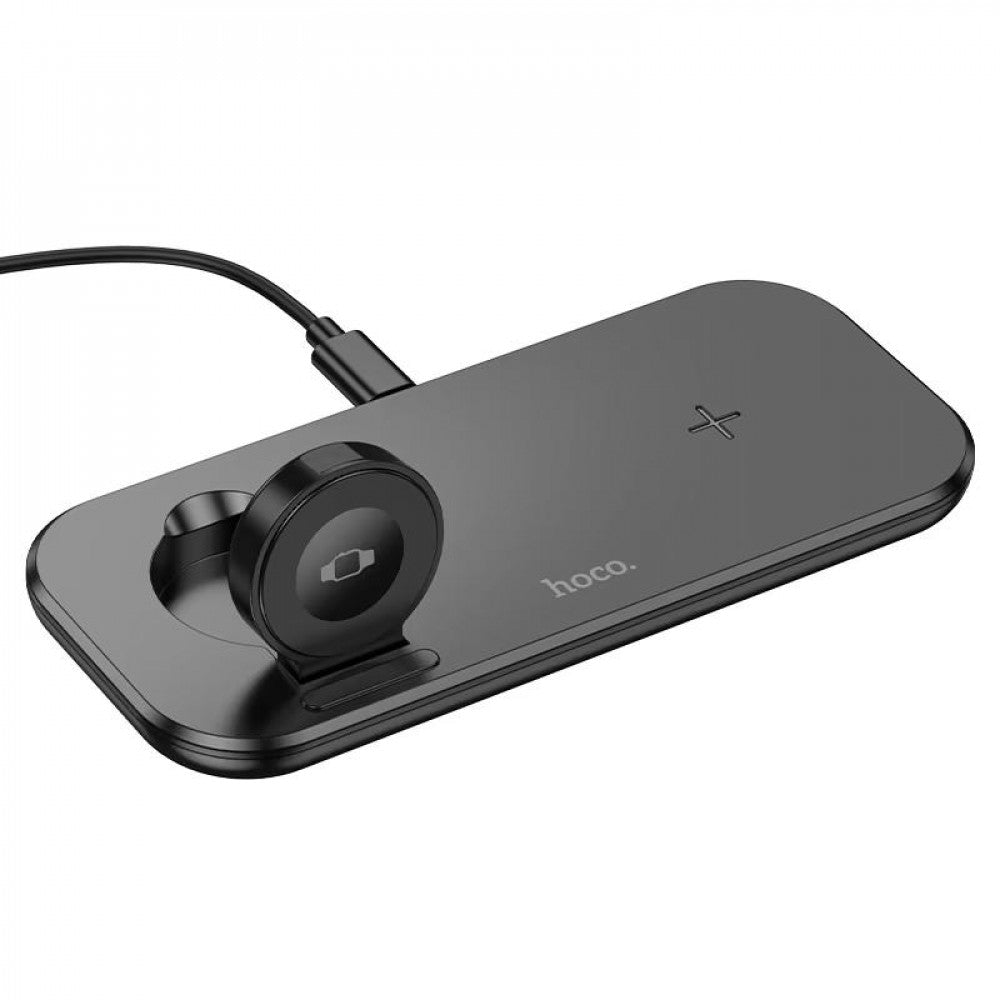 Magnetic Wireless Charger 3 in 1 — Hoco CW65 — Black