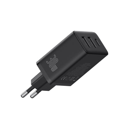 Home Charger | 30W | 2U | 1C — Baseus (P10111402113-00) Compact Quick Charger