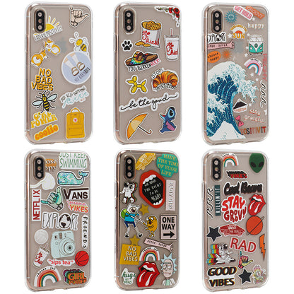 Stickers Series TPU Case iPhone XS Max — Design 6